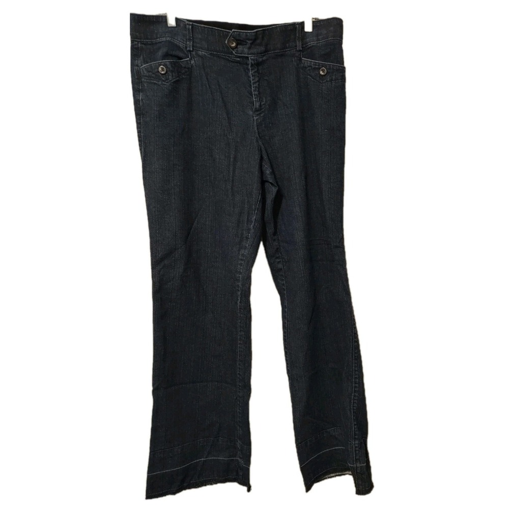 Dockers Jeans Women's Size 16M Stretch Dark Blue Denim Comfort Waist Pocketsโ